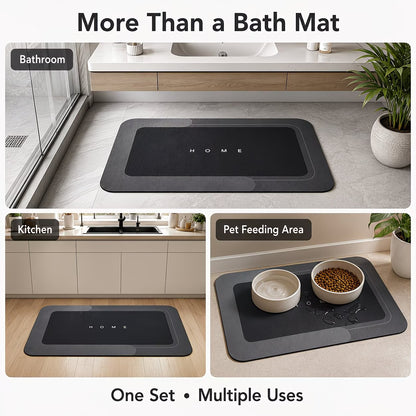 3pcs Absorbent Non-Slip Foot Mat